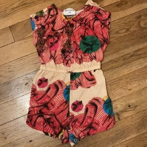 Wolf & Rita 18-24 summer jumpsuit with snap bottom, shoulder buttons. Like new